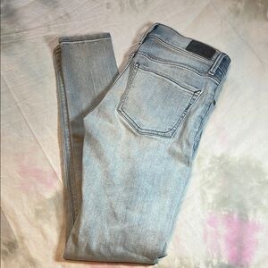 Express Light Wash Blue Skinny Jeans Leggings